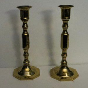 Heavy Weight Brass Candle Holders Home Decor Dining